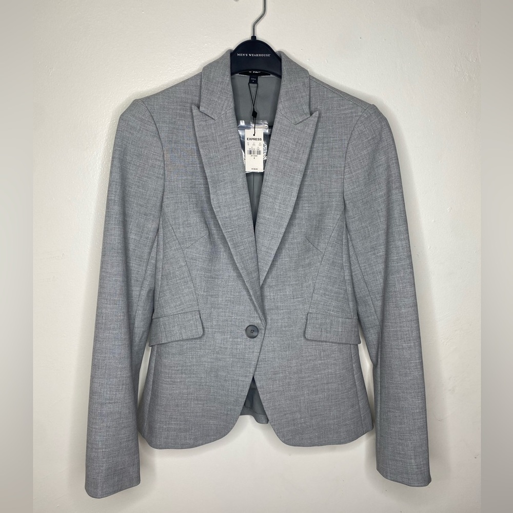 Brand New Express Gray Blazer with Tags